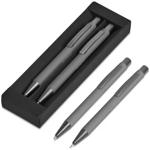 Omega Ball Pen & Pencil Set Branded Display